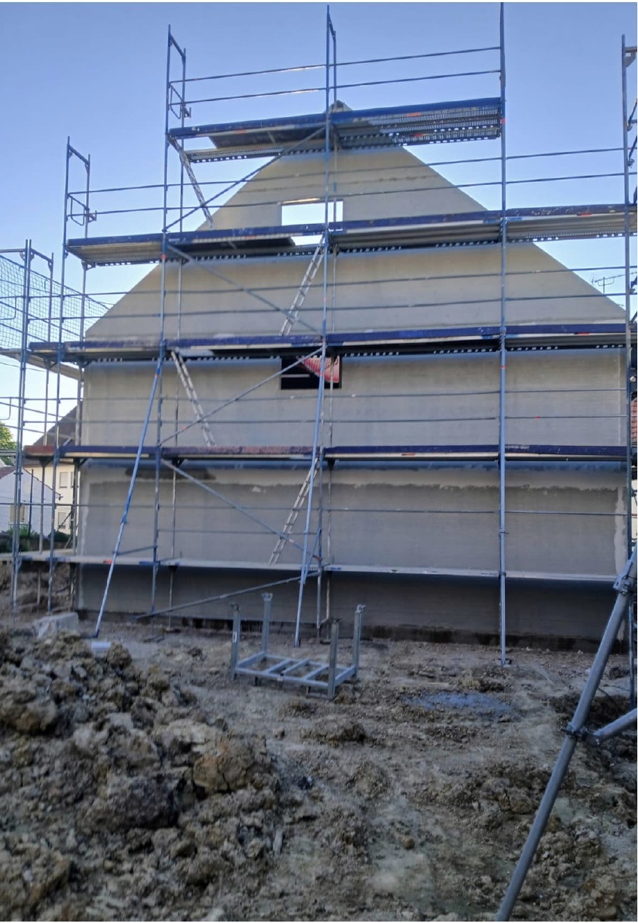 Rohbau – Giebelansicht