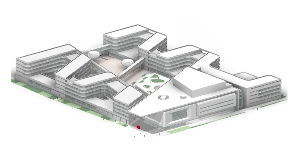 ProSiebenSat.1 New Campus · Unterföhring – Gebäudemodell